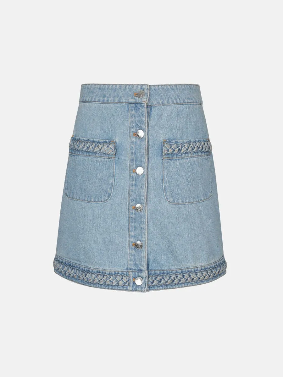 Skirt 18janice14uju Denim-Blue