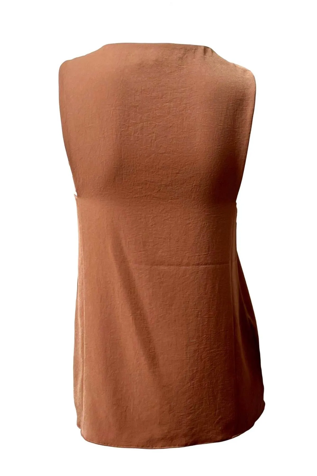 Soft Drape Tank - Cocoa Brown