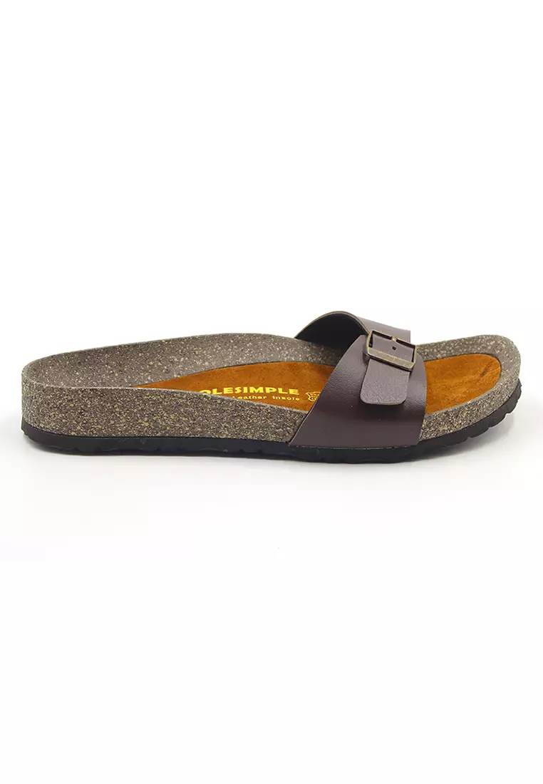 SoleSimple Lyon - Brown Sandals & Flip Flops & Slipper