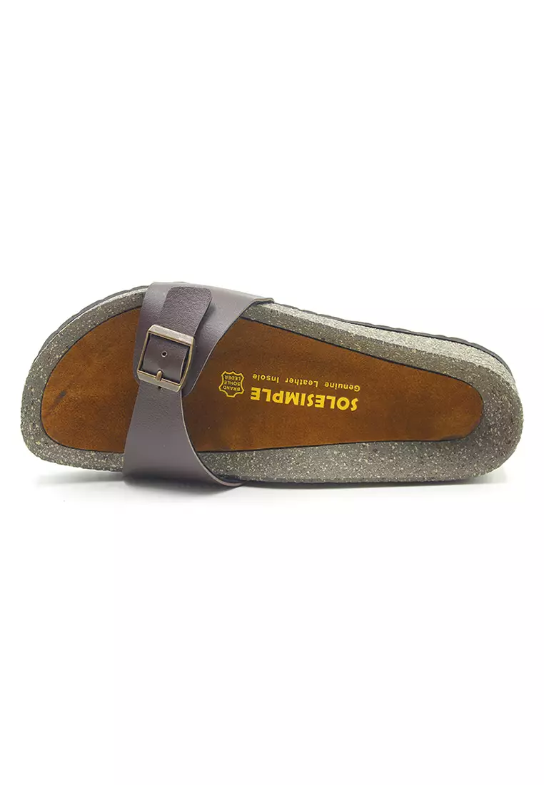 SoleSimple Lyon - Brown Sandals & Flip Flops & Slipper