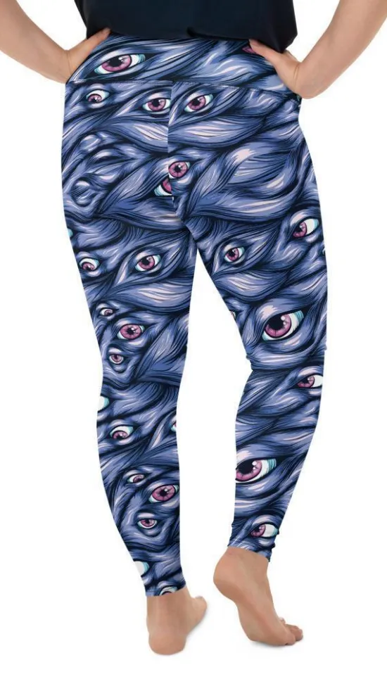 Spooky Eyes Plus Size Leggings