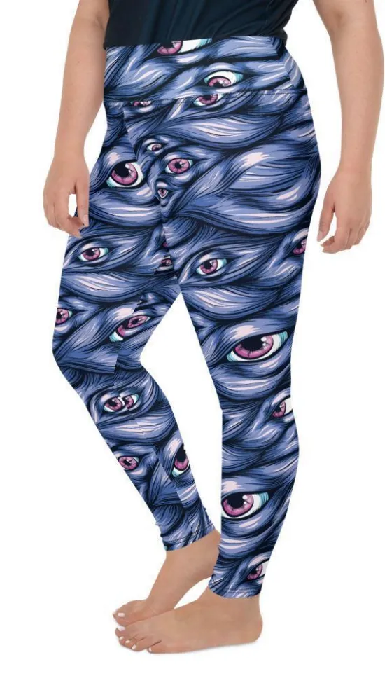 Spooky Eyes Plus Size Leggings