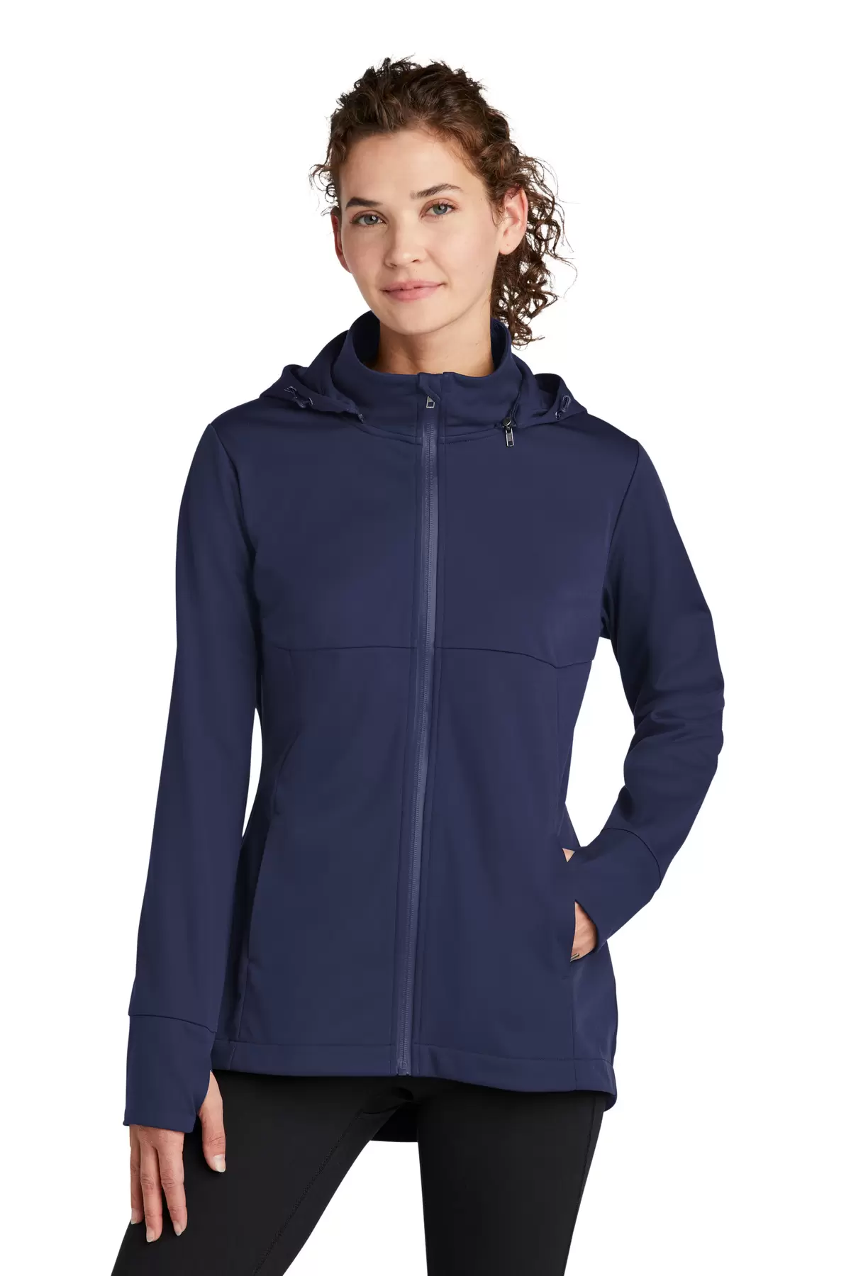 Sport Tek LST980 Sport-Tek   Ladies Hooded Soft Shell Jacket SKU: LST980