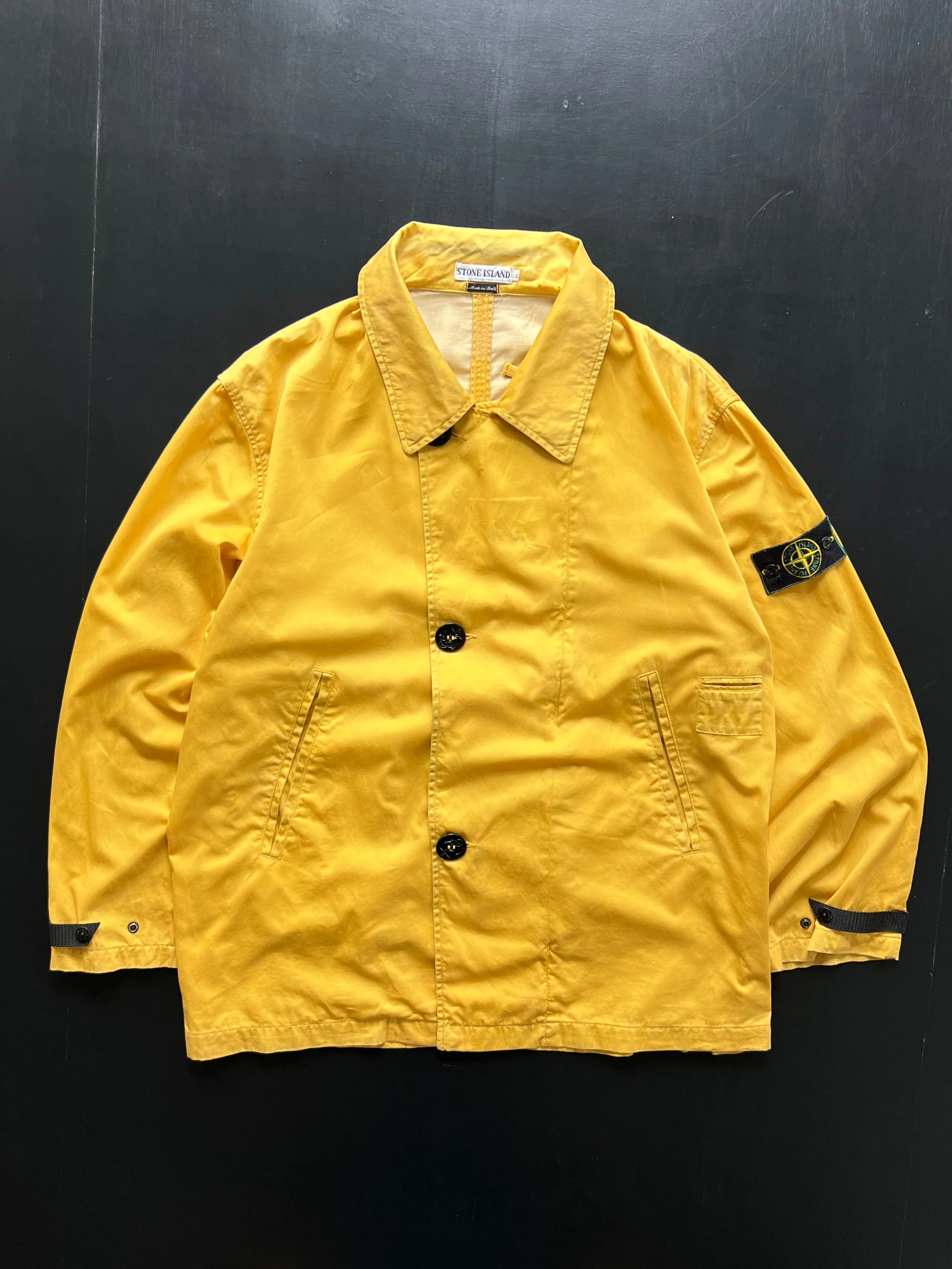 SS/96 Stone Island Raso Gommato Zip Up Jacket (XL)