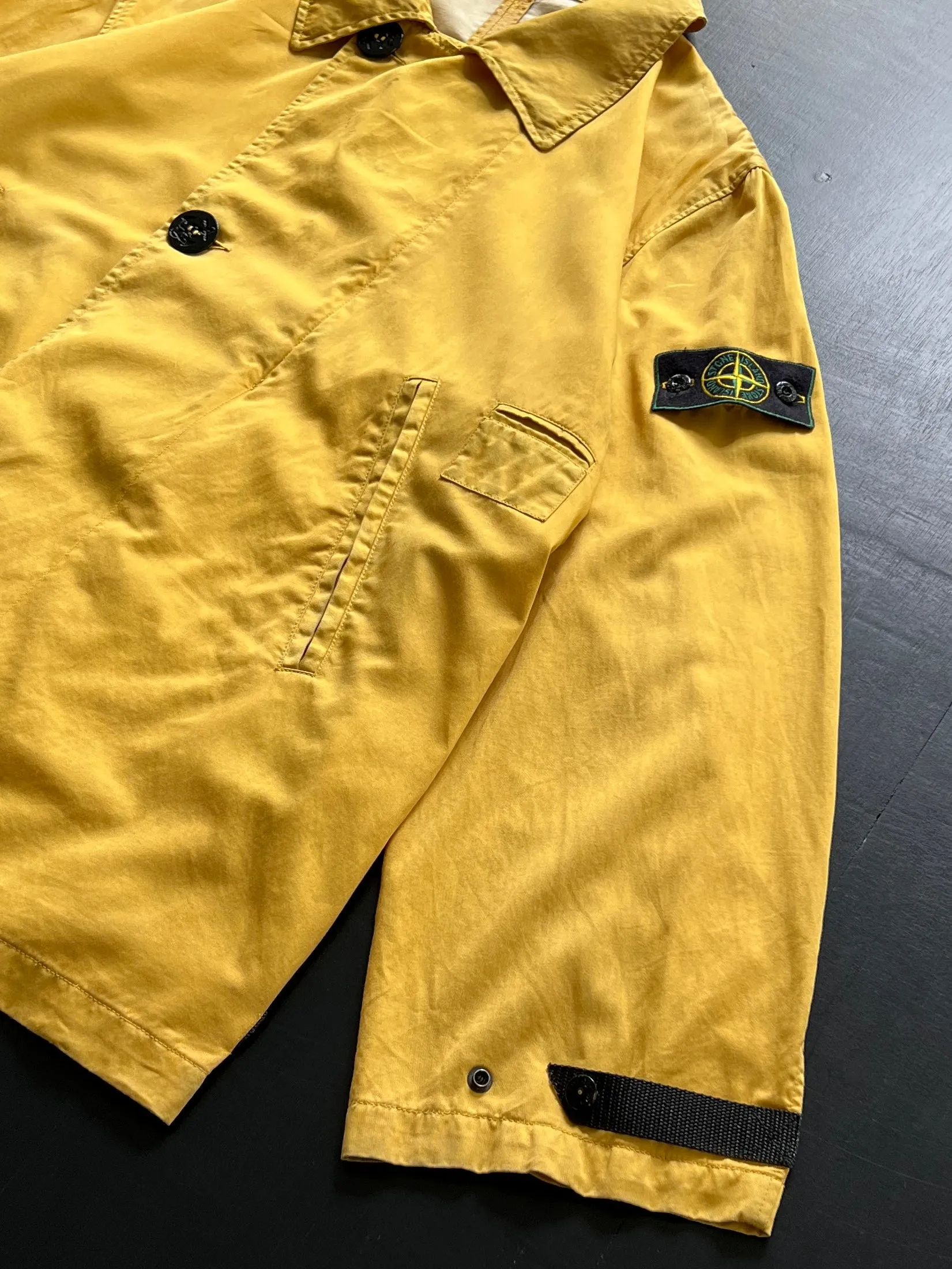 SS/96 Stone Island Raso Gommato Zip Up Jacket (XL)