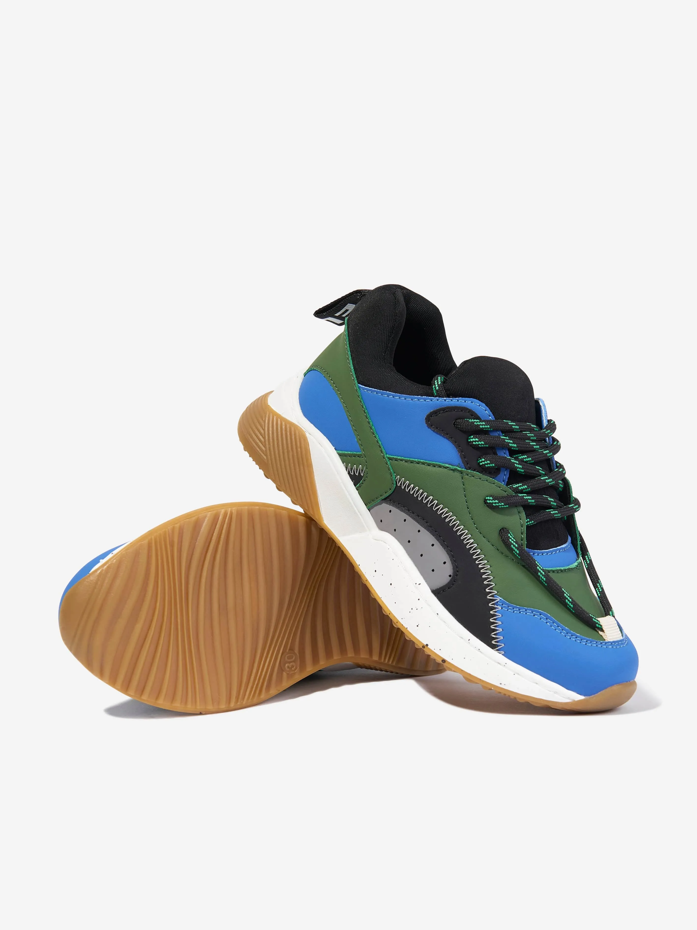 Stella McCartney Boys Colourblock Trainers in Multicolour