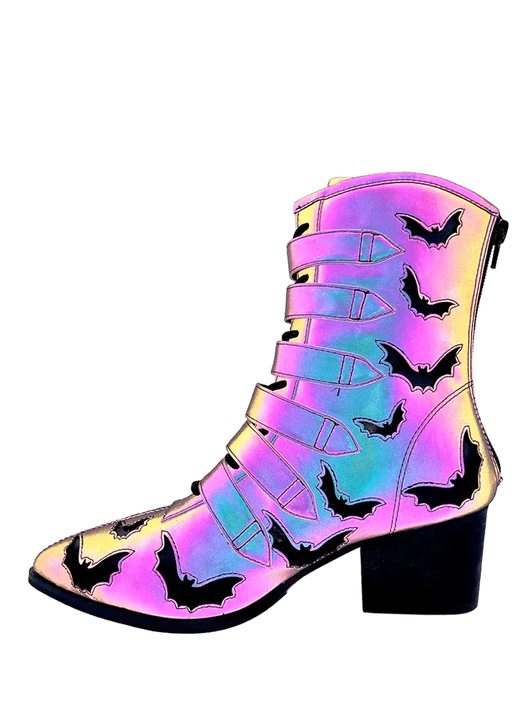 STRANGE CVLT COVEN BAT BOOT - REFLECTIVE