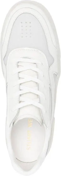 Stuart Weitzman Brooklyn leather sneakers White