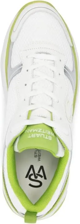 Stuart Weitzman SW panelled sneakers White