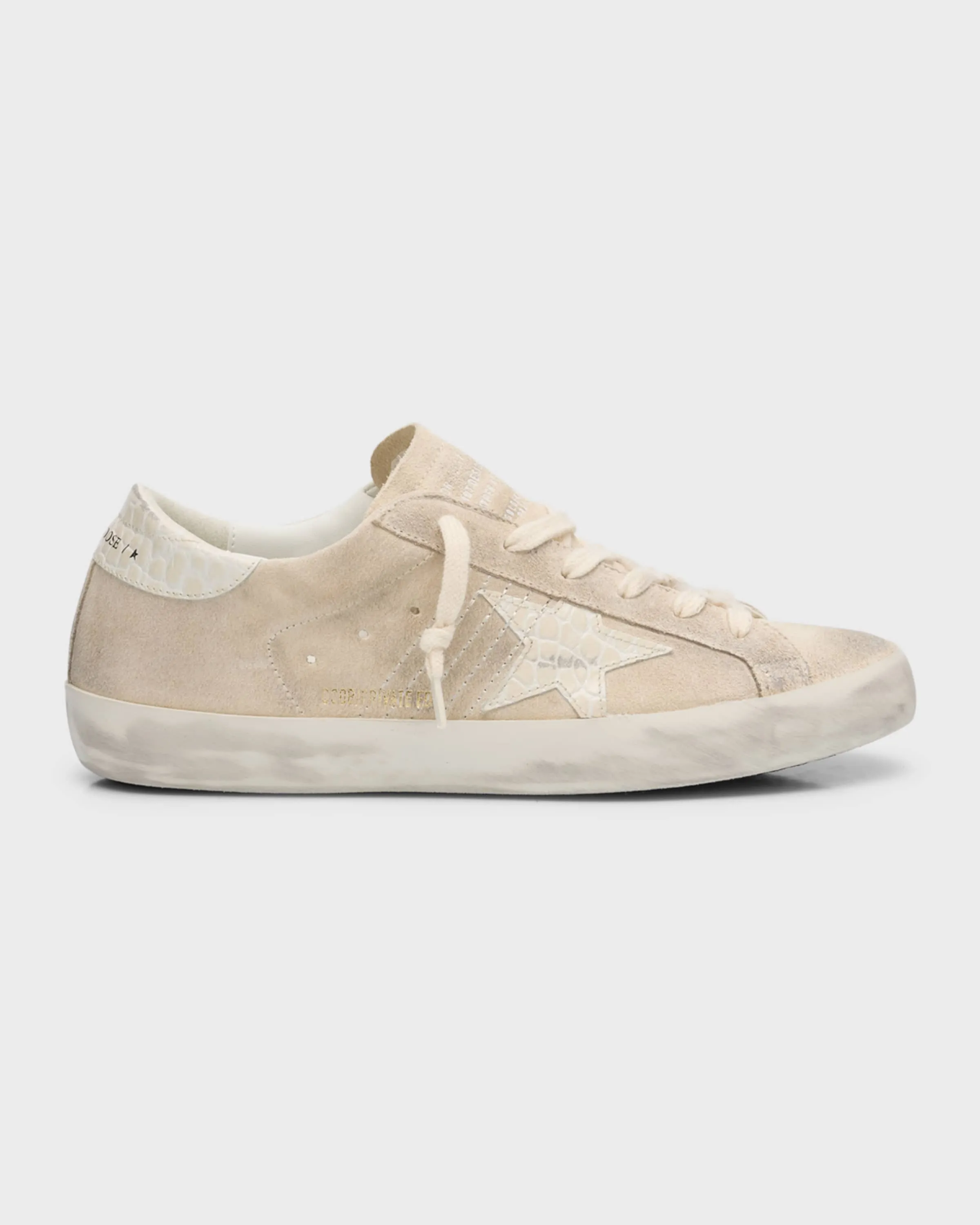 Superstar Suede Croco Low-Top Sneakers