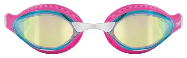 Swimming goggles Arena AIR-SPEED MIRROR YELLOW COPPER PINK MULTI