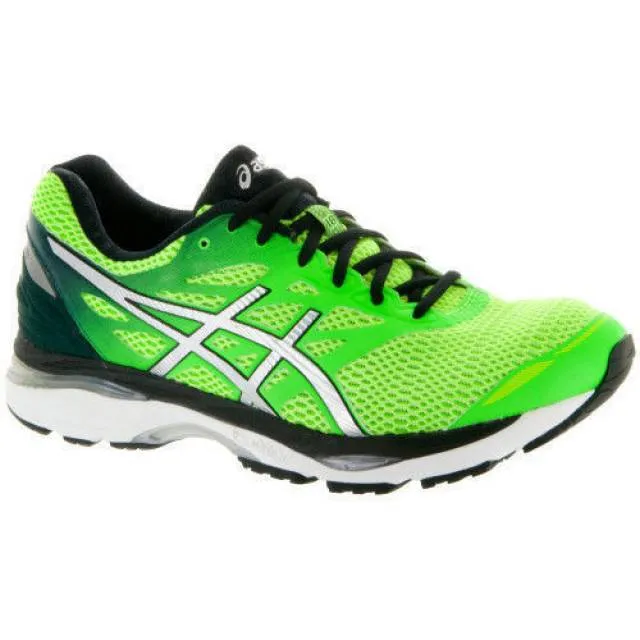 {t6c3n.8593} asics men's gel cumulus 18 running shoe green gecko *new in box*