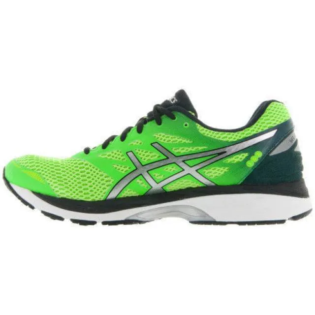 {t6c3n.8593} asics men's gel cumulus 18 running shoe green gecko *new in box*