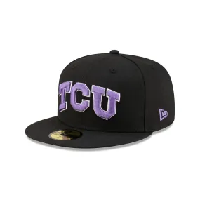 TCU Horned Frogs Black 59FIFTY Fitted Hat