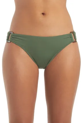 Textured Tab Side Hipster Bikini Bottom