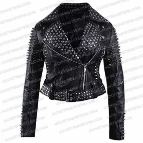 The Imperfects Morgan Taylor Campbell Black Leather Studded Jacket