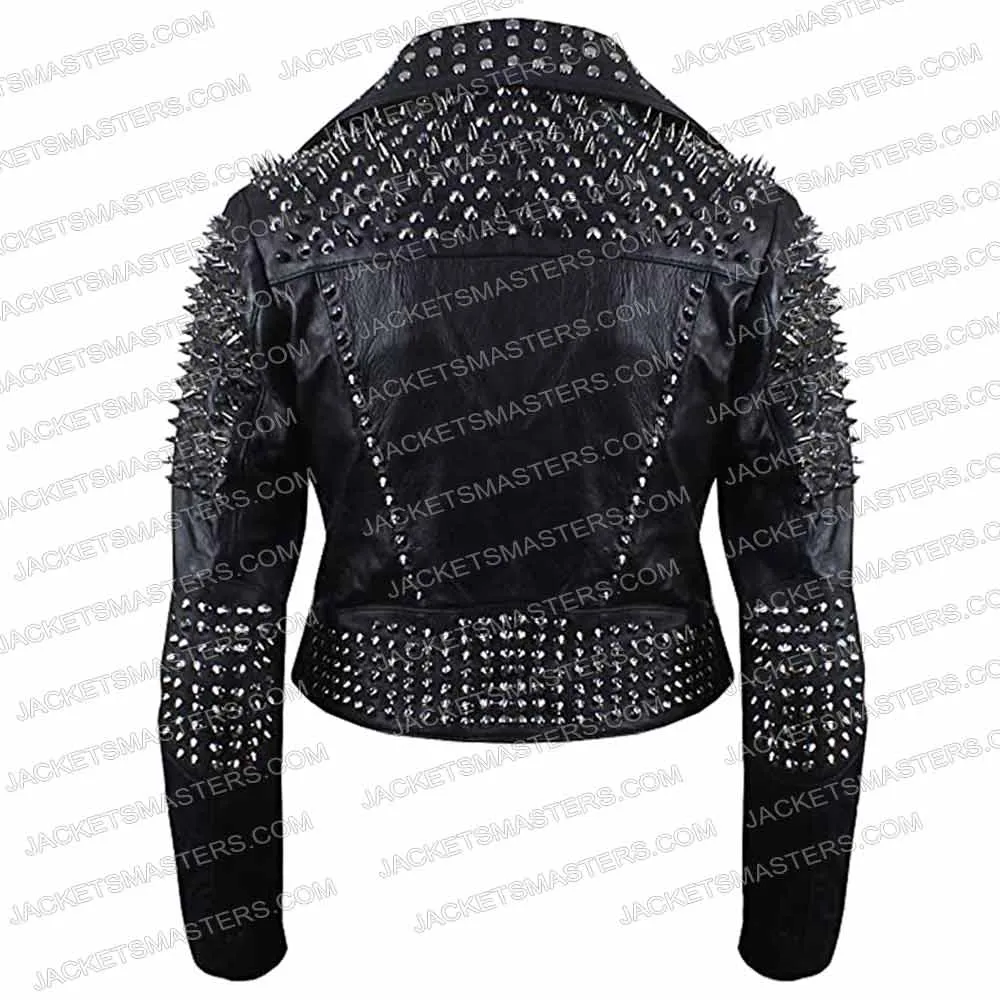 The Imperfects Morgan Taylor Campbell Black Leather Studded Jacket