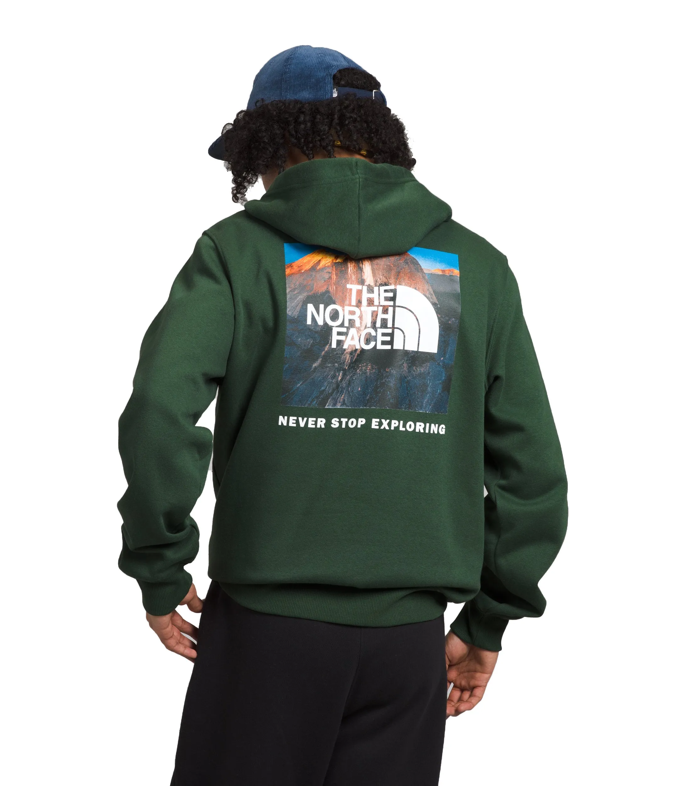 The North Face Men's Box Nse Pullover Hoodie Pine Needle