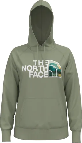 The North Face Women's Half Dome Pullover Hoodie Tea Green