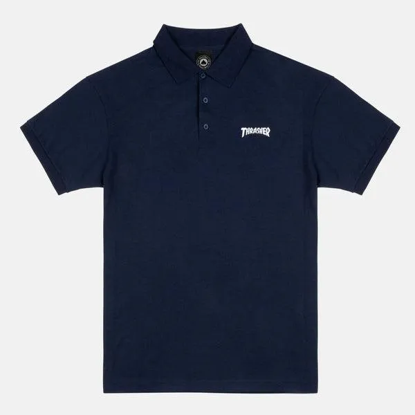 Thrasher Mag Polo Shirt Navy