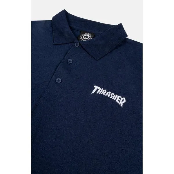 Thrasher Mag Polo Shirt Navy