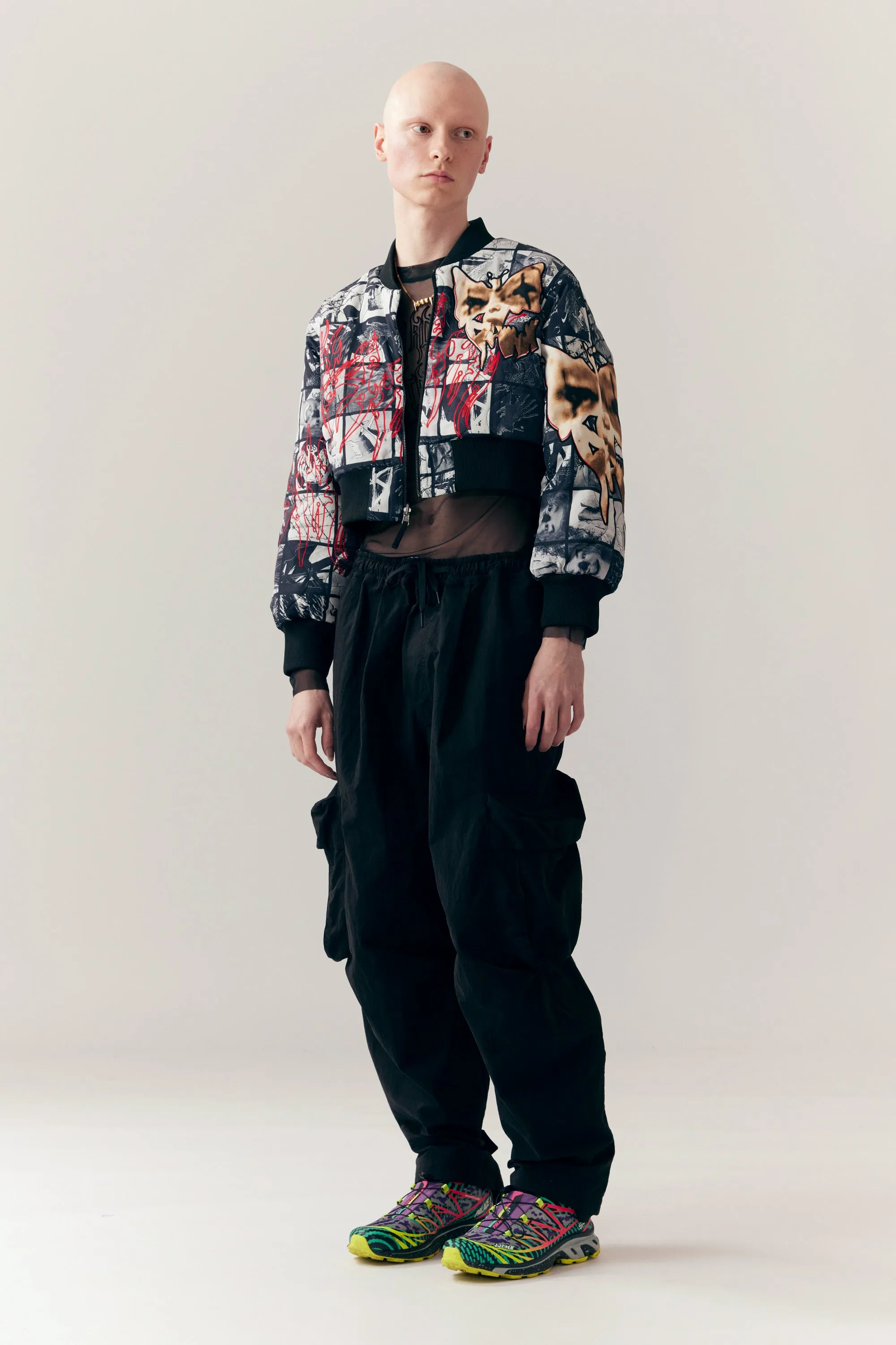 THRESHOLD CROPPED BOMBER JACKET