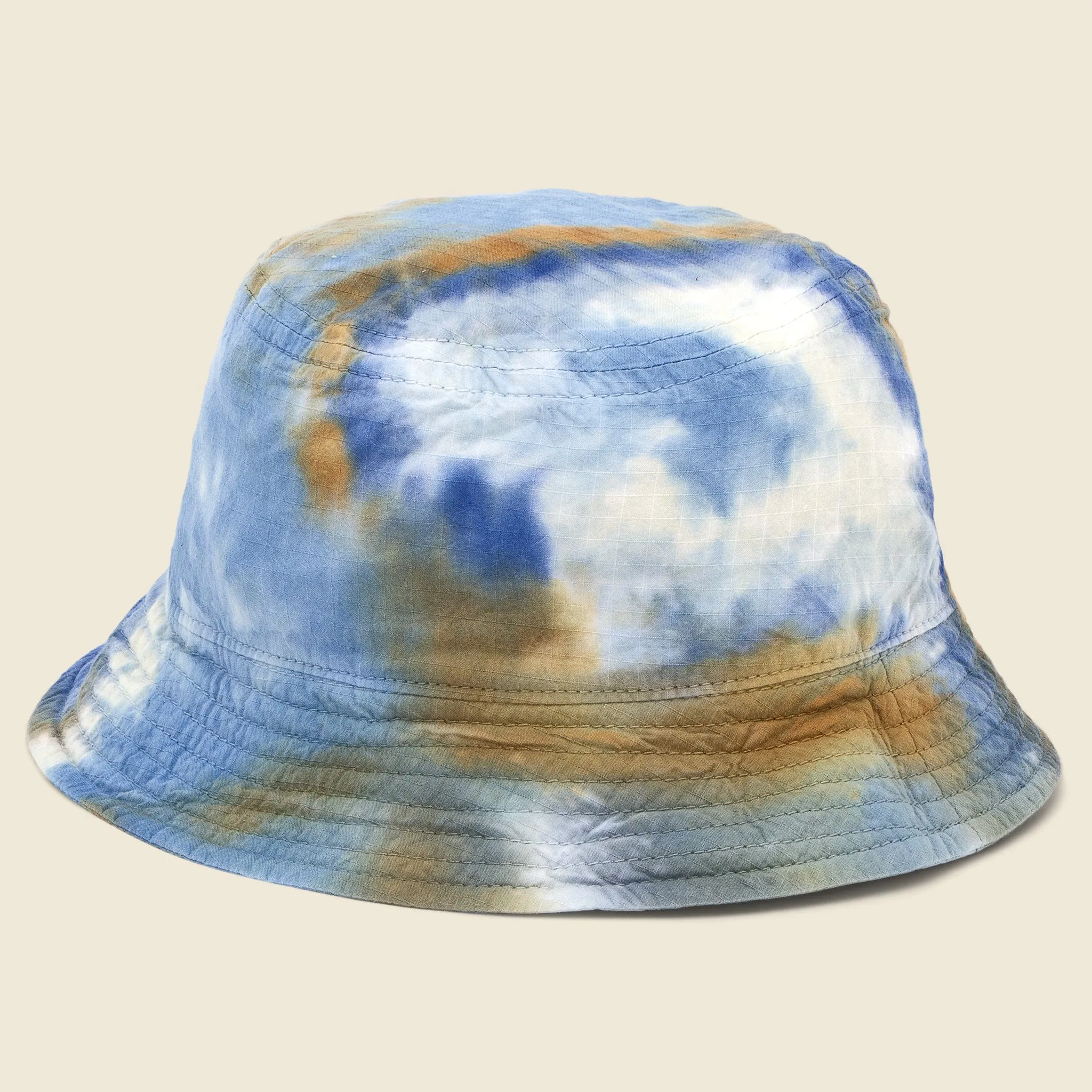 Tie Dye Rip-Stop Bucket Hat - Navy