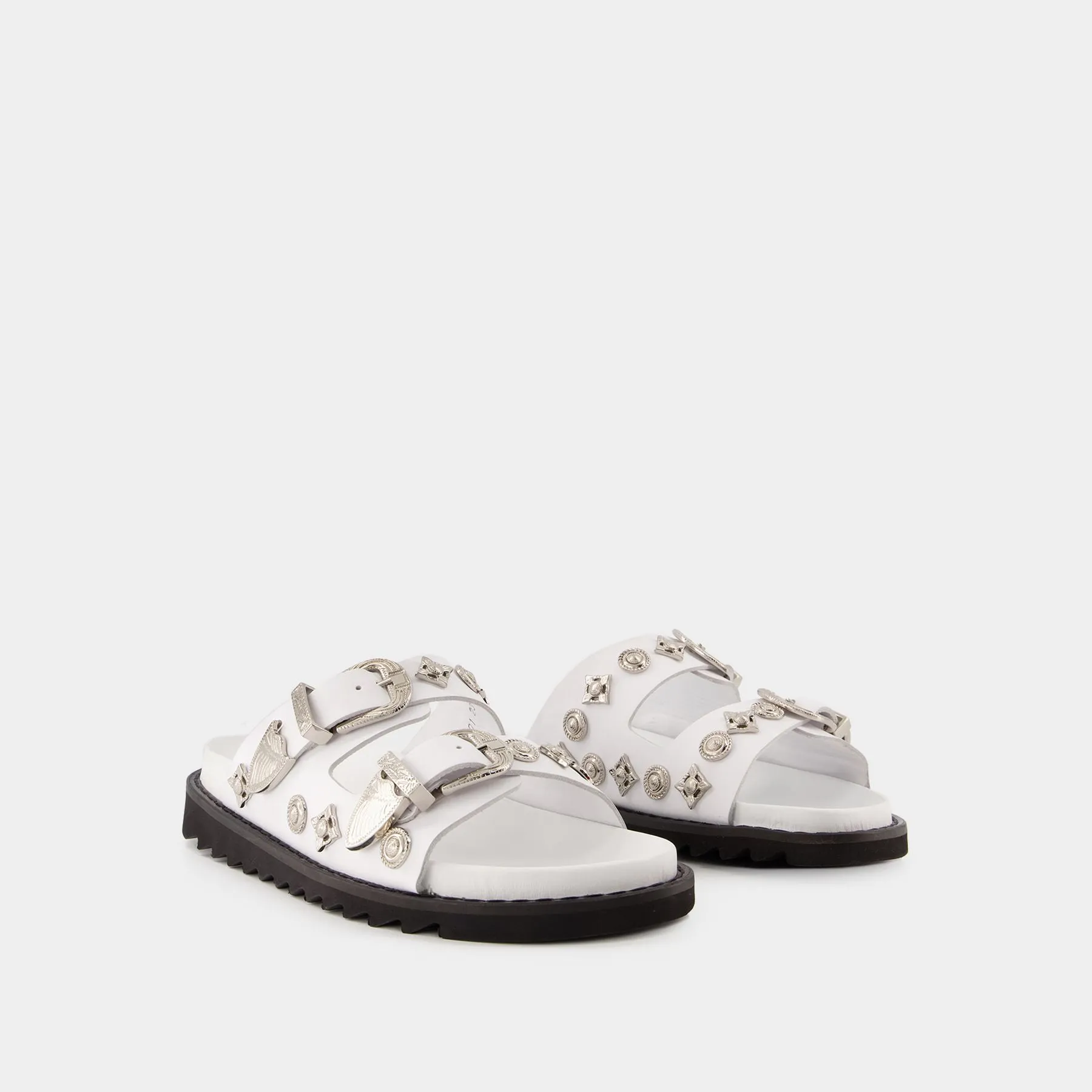 Toga Pulla  Aj844 Sandals - Toga Pulla - Black/White - Leather