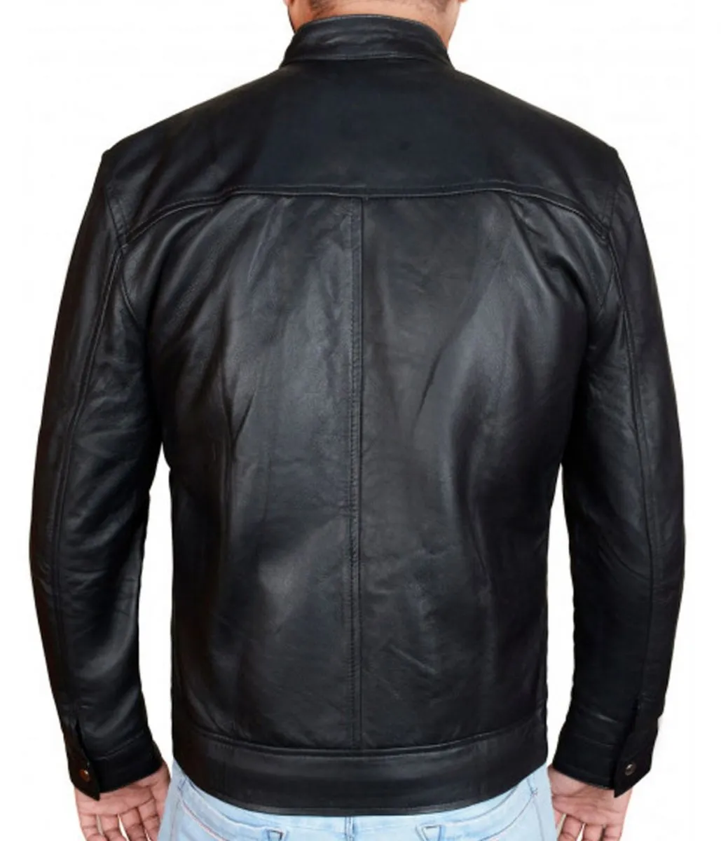 Tom Hardy Venom 2 Cafe Racer Leather Jacket