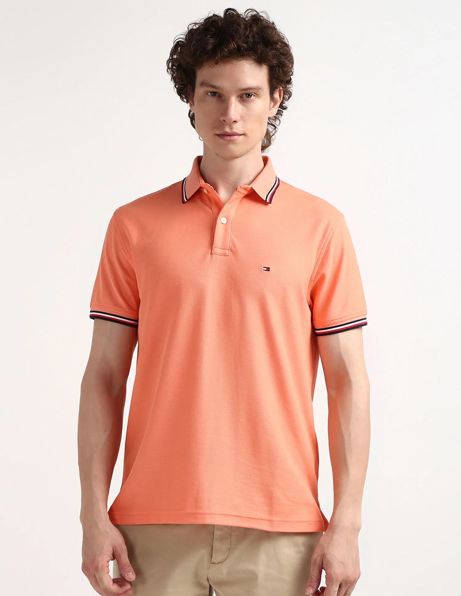 Tommy Hilfiger Tipped Cotton Polo Shirt