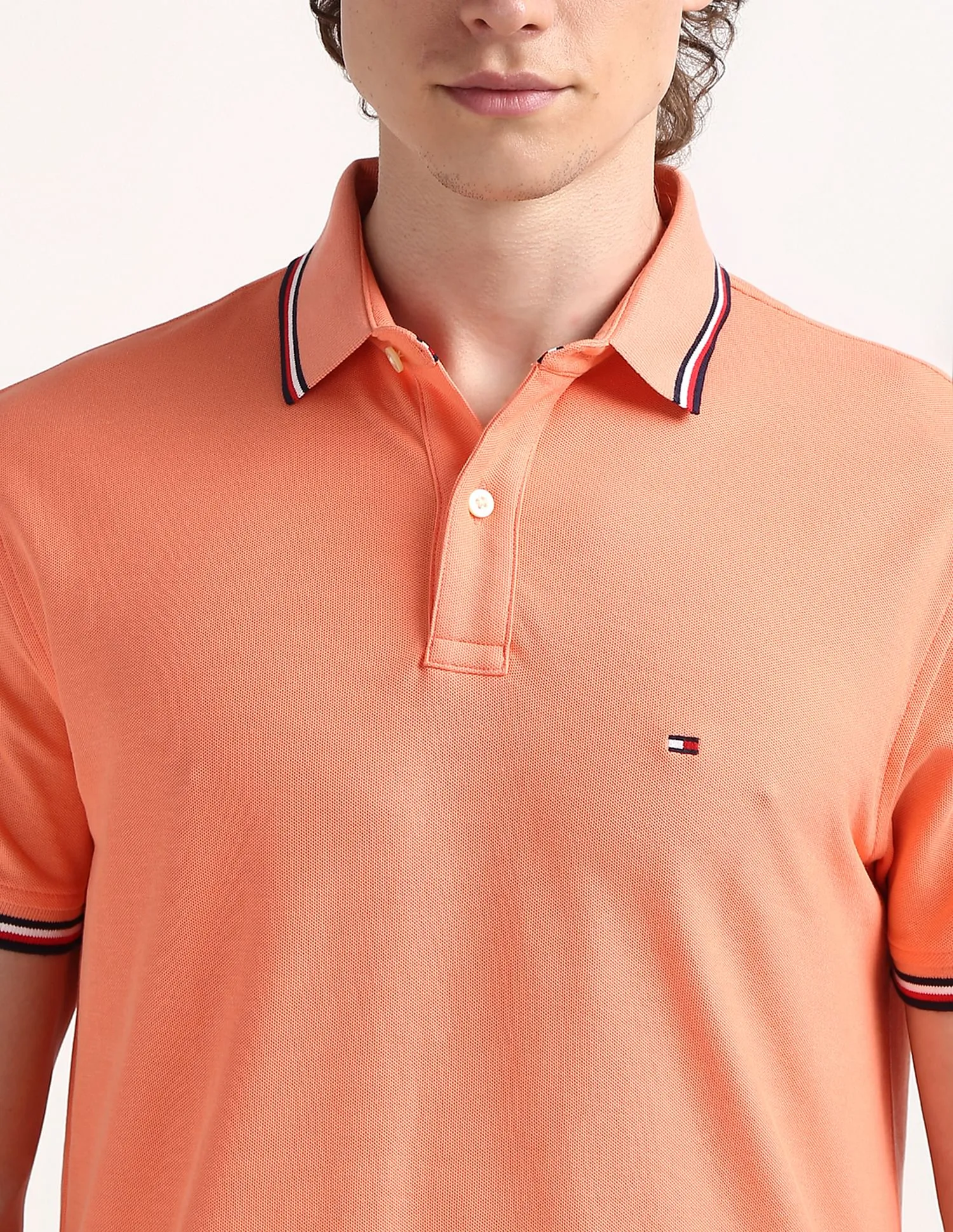 Tommy Hilfiger Tipped Cotton Polo Shirt