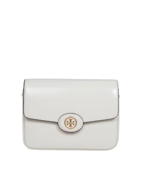 TORY BURCH ROBINSON BAG IN BRUSHED LEATHER COLOR BUTTER