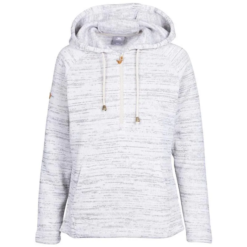 Trespass Women's Shamshoo 1/4 Zip Hoodie Softstone Marl