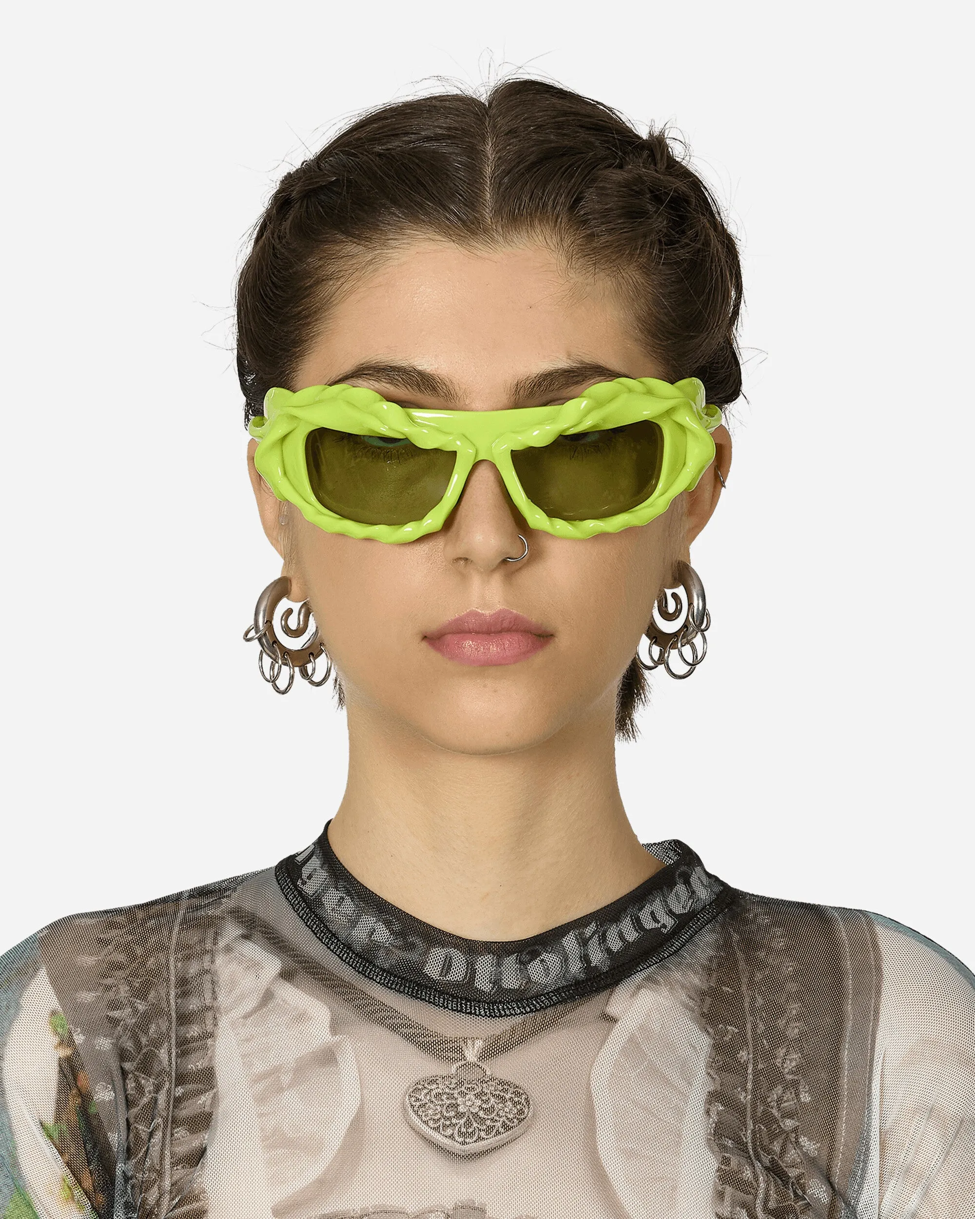 Twisted Sunglasses Acid Green