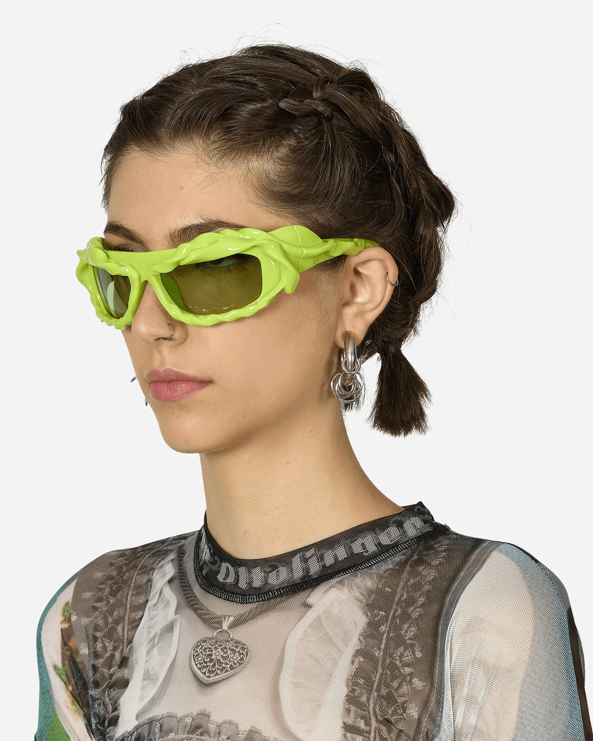 Twisted Sunglasses Acid Green