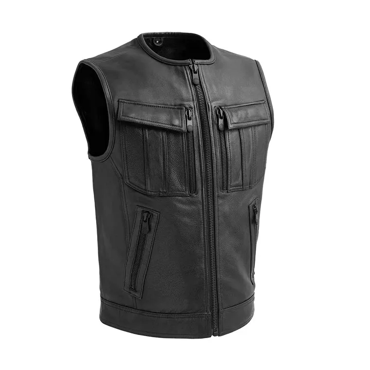 Unbeatable Men’s Motorcycle Leather Vest