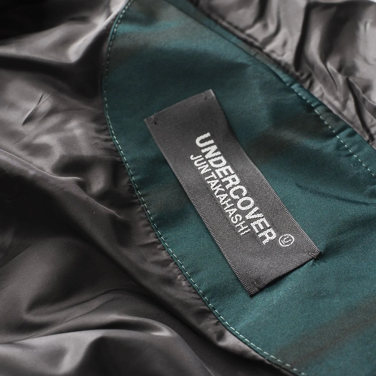 undercover 'throne of blood' hooded drawstring jacket (green)