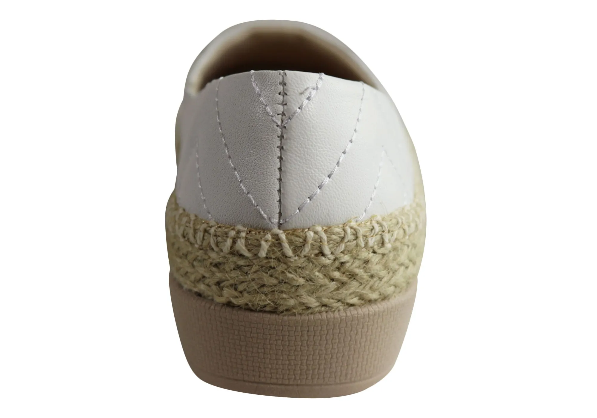 Usaflex April Womens Comfort Leather Espadrille Shoes Made In Brazil