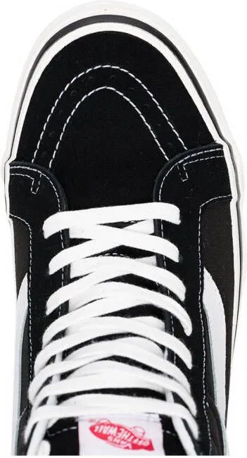 Vans black and white SK8-Hi 38 DX suede leather and canvas sneakers