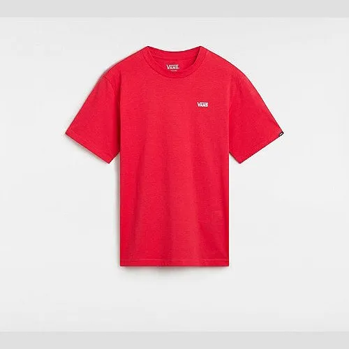 Vans BOYS LEFT CHEST T-SHIRT (8-14 YEARS) (RACING RED) RED