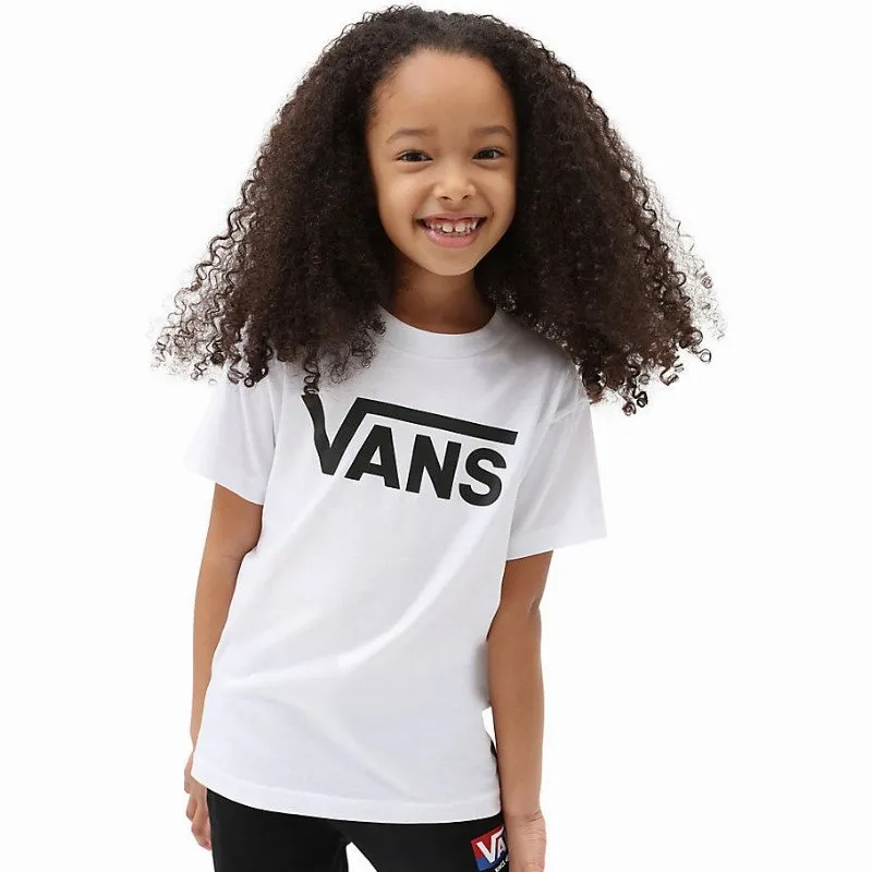 Vans LITTLE KIDS CLASSIC T-SHIRT (2-8 YEARS) (WHITE/BLACK) WHITE