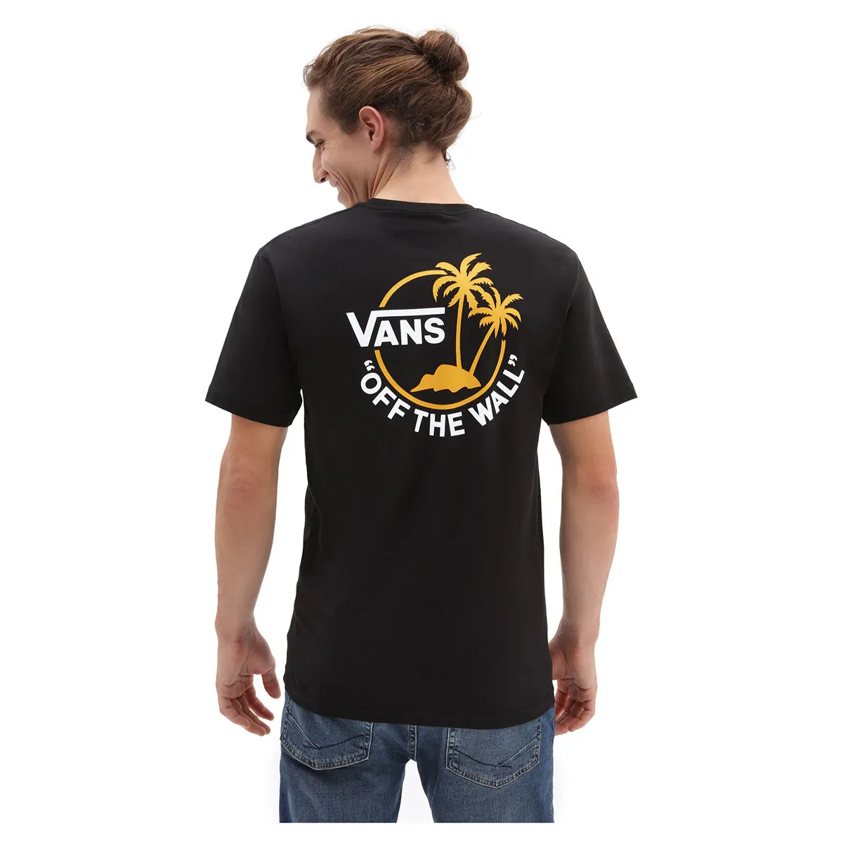 Vans Men's Mini Dual Palm Tee - Black/Yellow