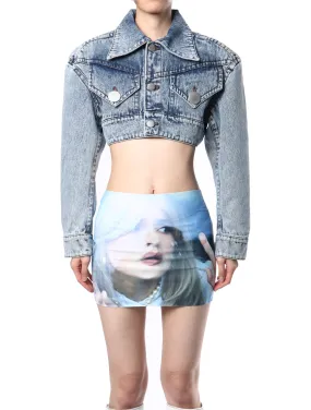 Vaquera Cropped Denim Jacket