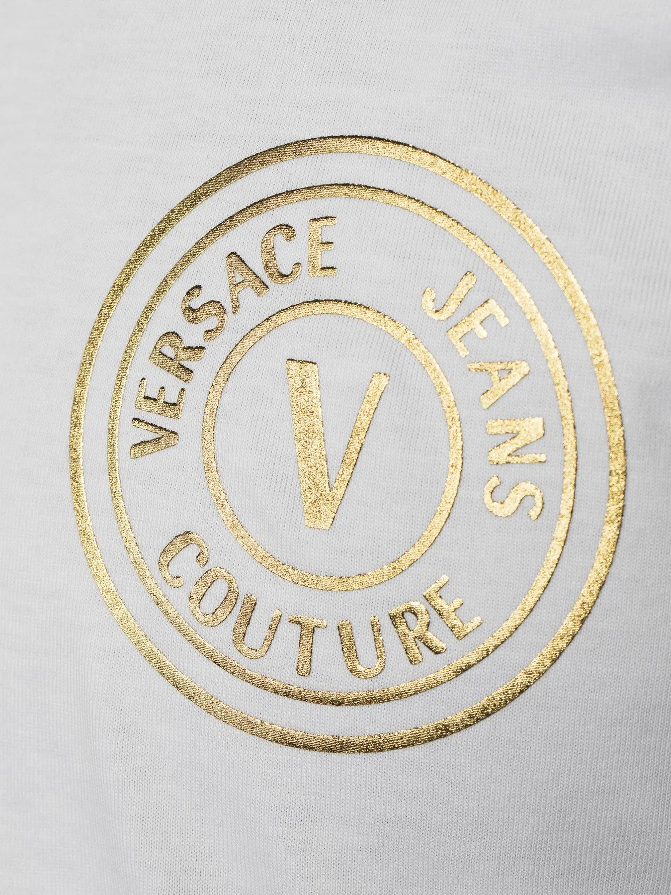 Versace Jeans Couture V Emblem FoilSlim Fit T-shirt - White