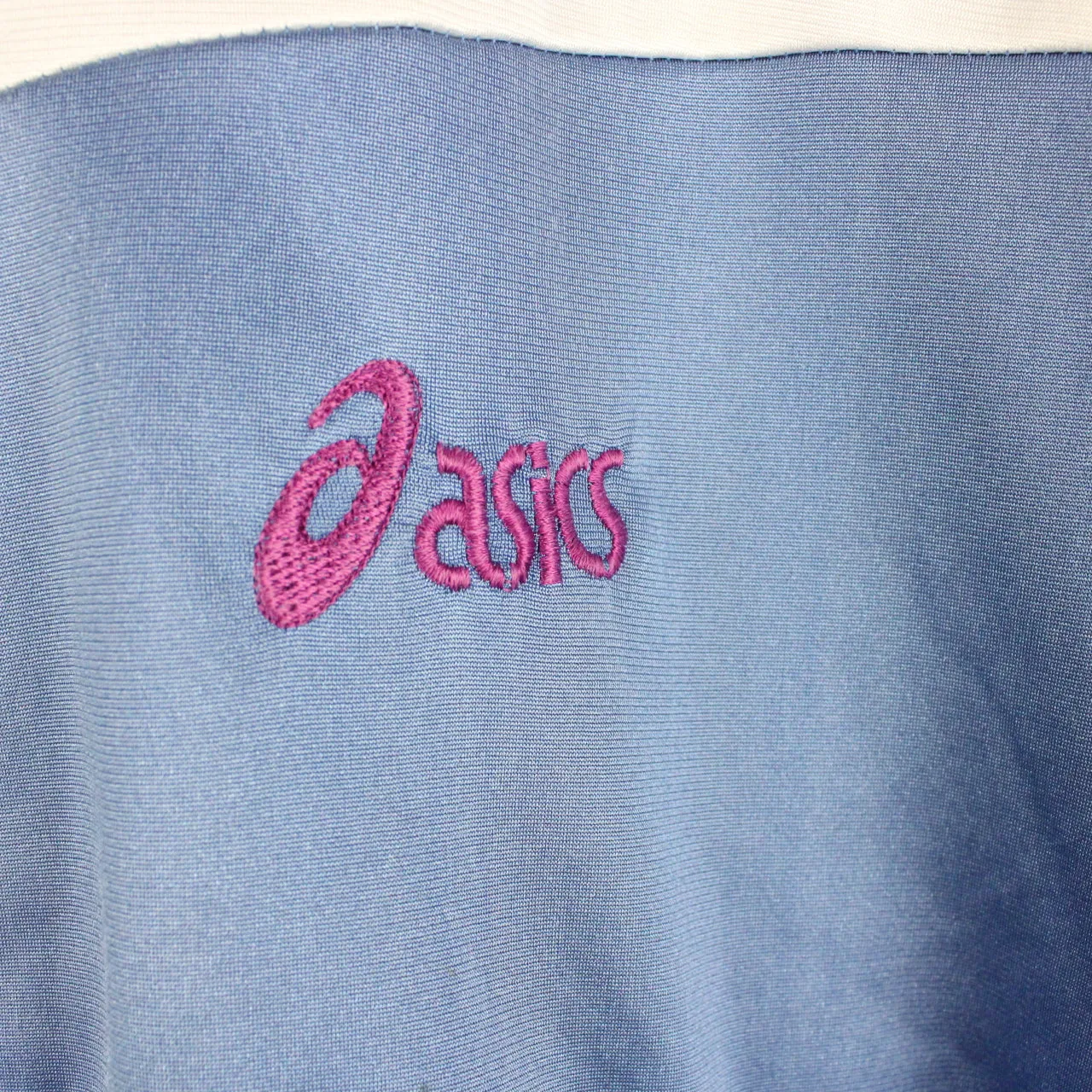 Vintage 90s ASICS Track Top Jacket Blue | Small