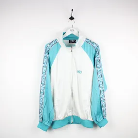 Vintage 90s ASICS Track Top White | Large