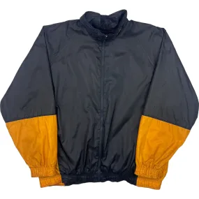 Vintage 90's Nike Full-Zip Track Jacket Black Orange