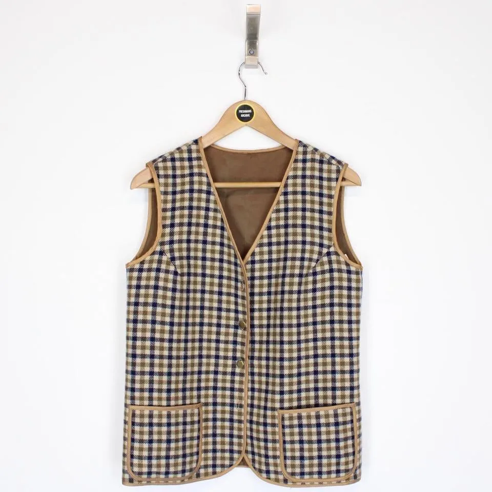 Vintage Aquascutum Wool Knit Waistcoat Medium