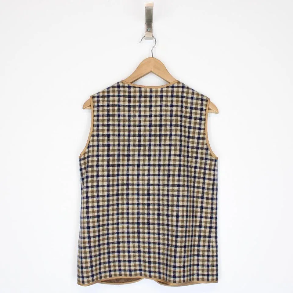 Vintage Aquascutum Wool Knit Waistcoat Medium