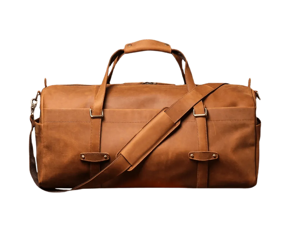 Vintage Men's Leather Duffle Bag - Horizon Leathers